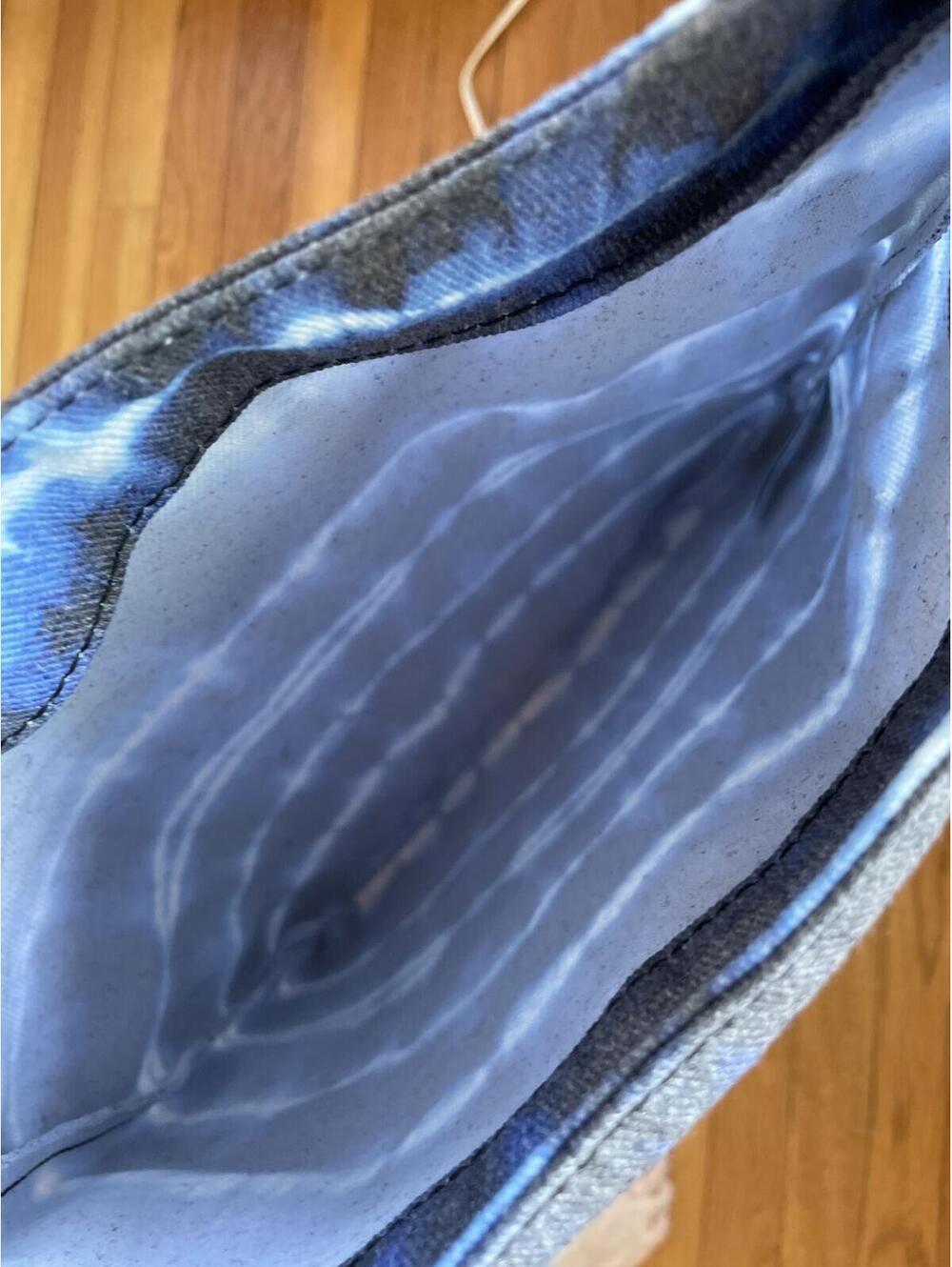 Gap Blue Tie Dye Canvas Tote Bag New With Tags Medium Bow Casual Boho - Picture 5 of 7
